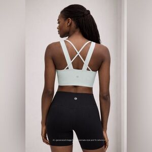 Lululemon Like a Cloud Longline Bra D/DD Size 8 Mint Green NWT